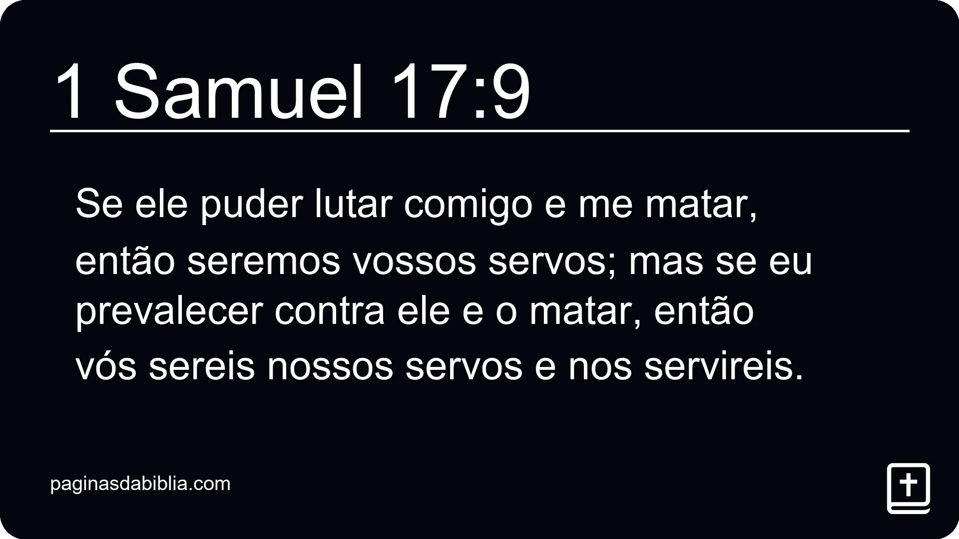 1 Samuel 17:9