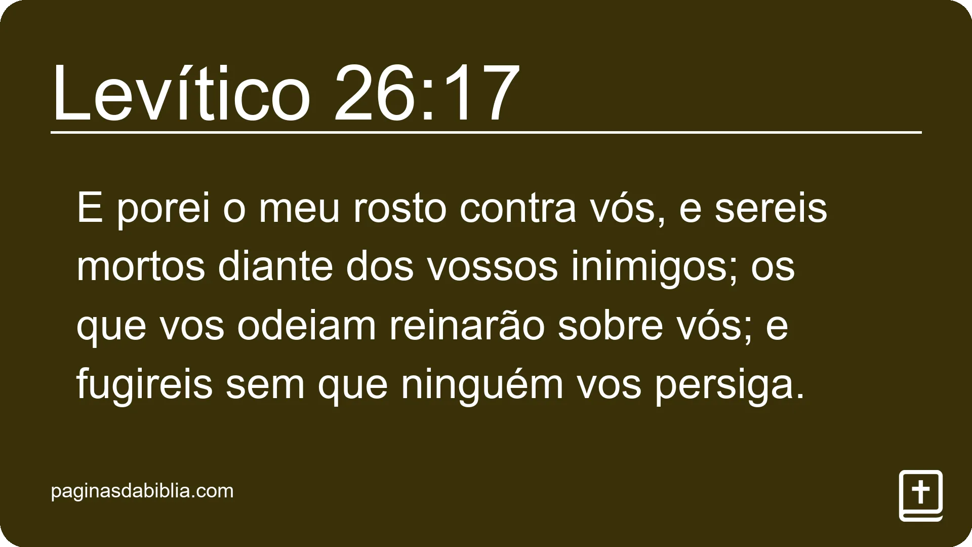 Levítico 26:17