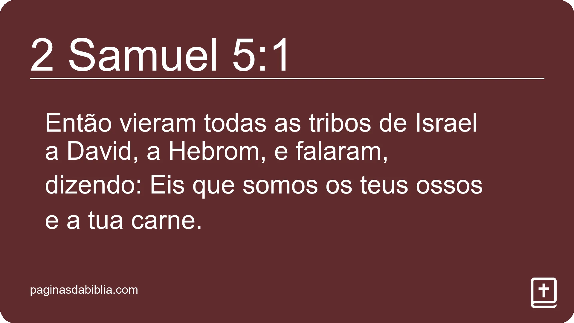 2 Samuel 5:1