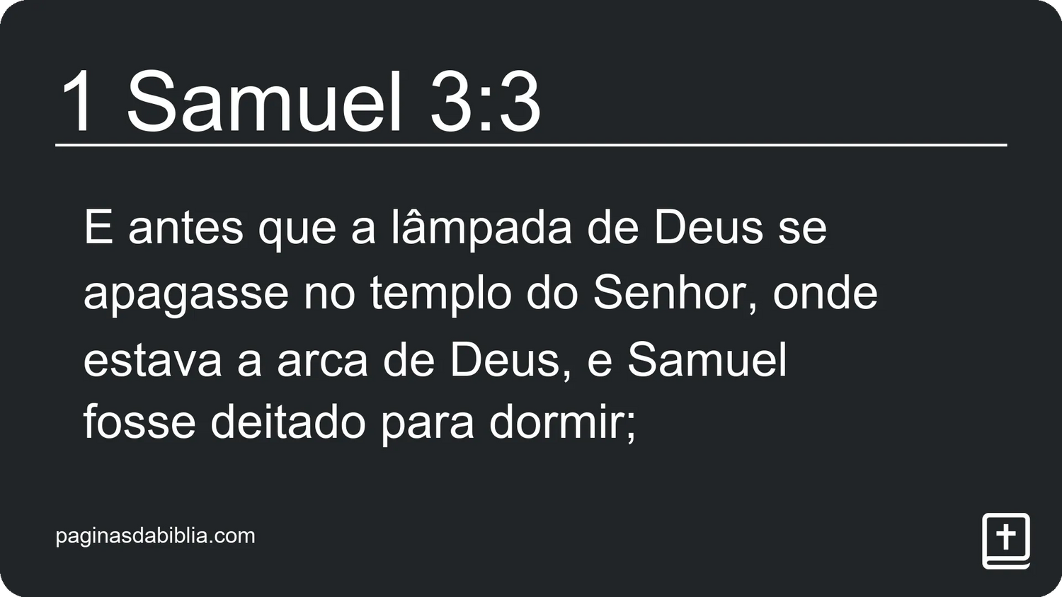 1 Samuel 3:3