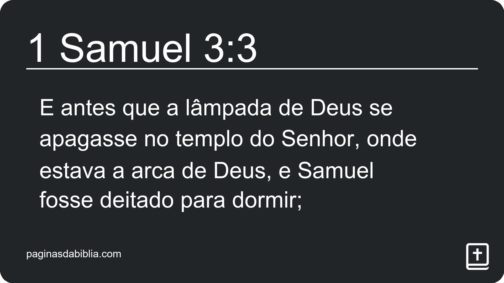 1 Samuel 3:3