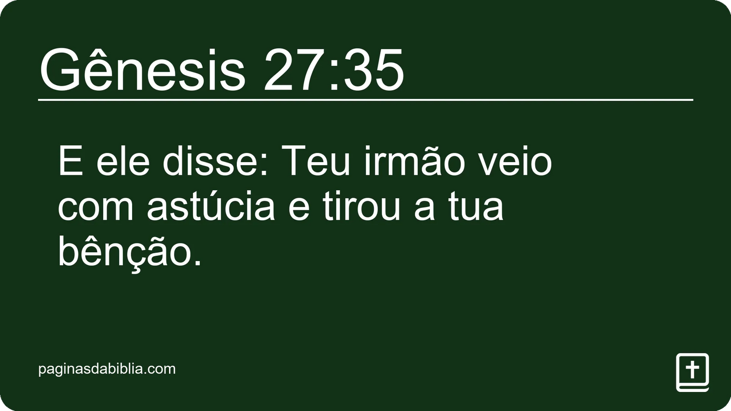 Gênesis 27:35