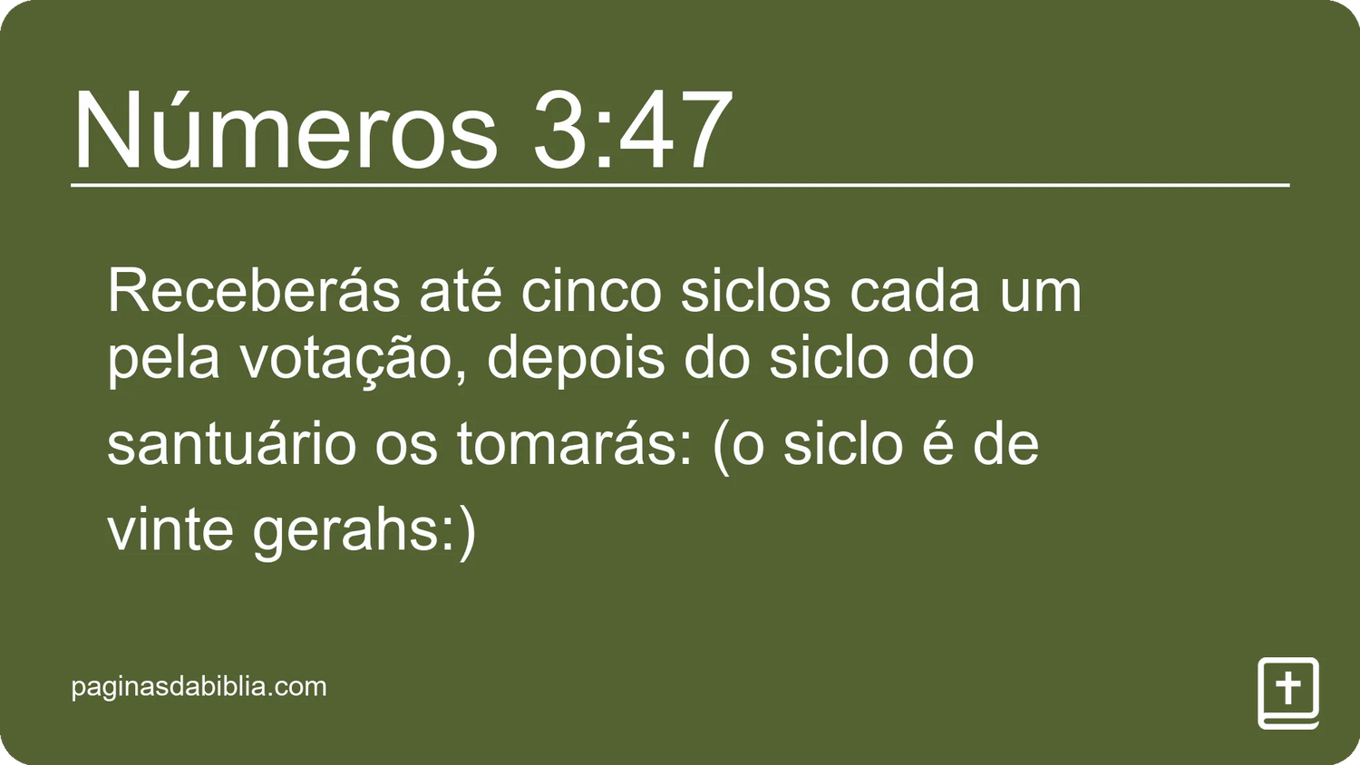 Números 3:47