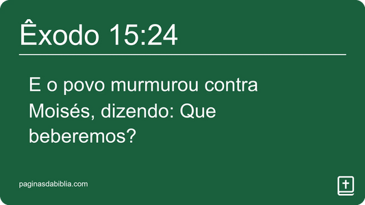 Êxodo 15:24