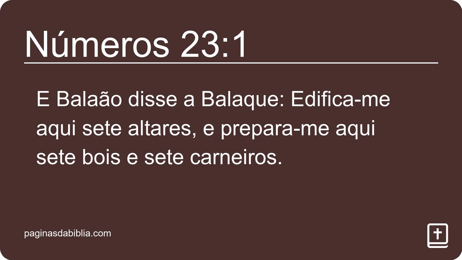 Números 23:1