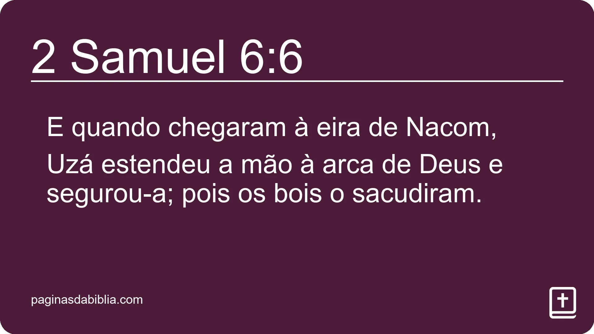 2 Samuel 6:6