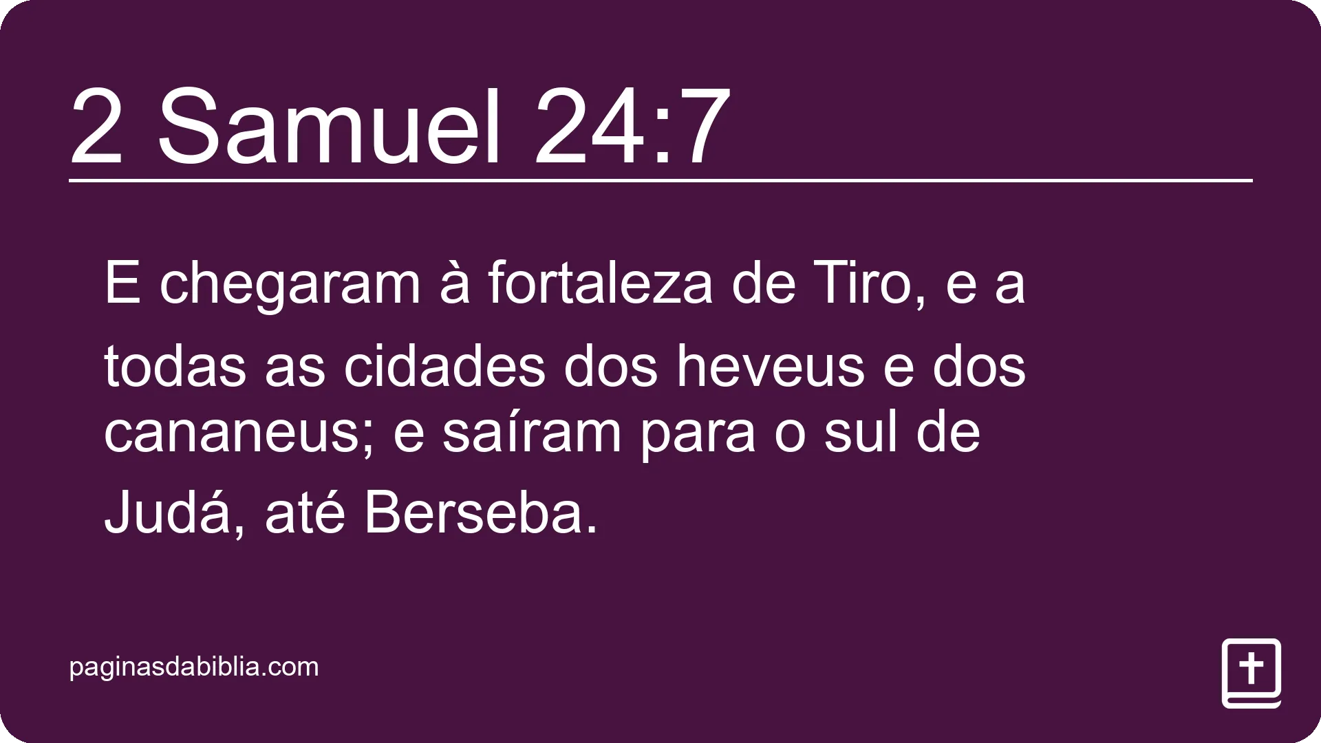 2 Samuel 24:7