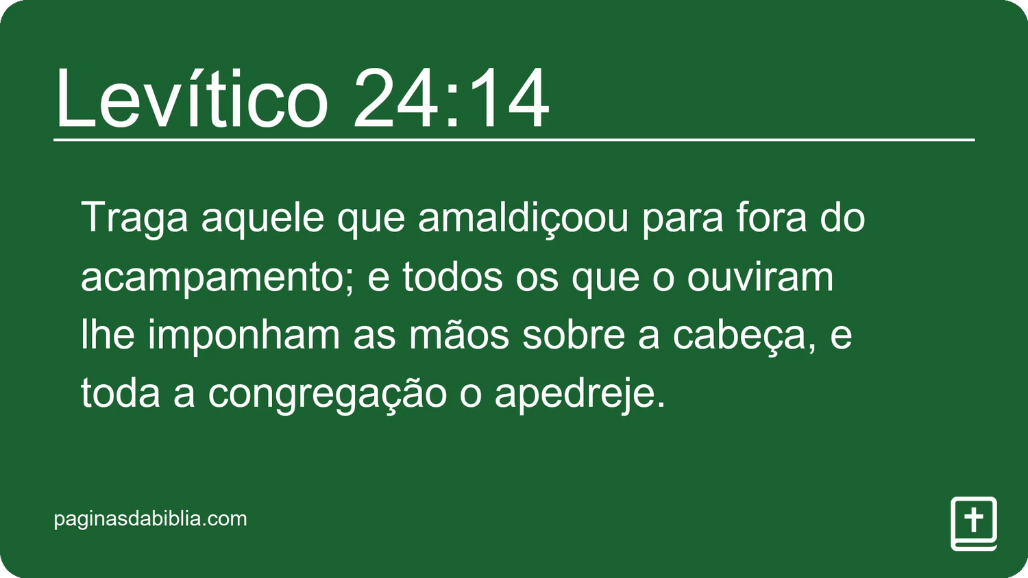 Levítico 24:14