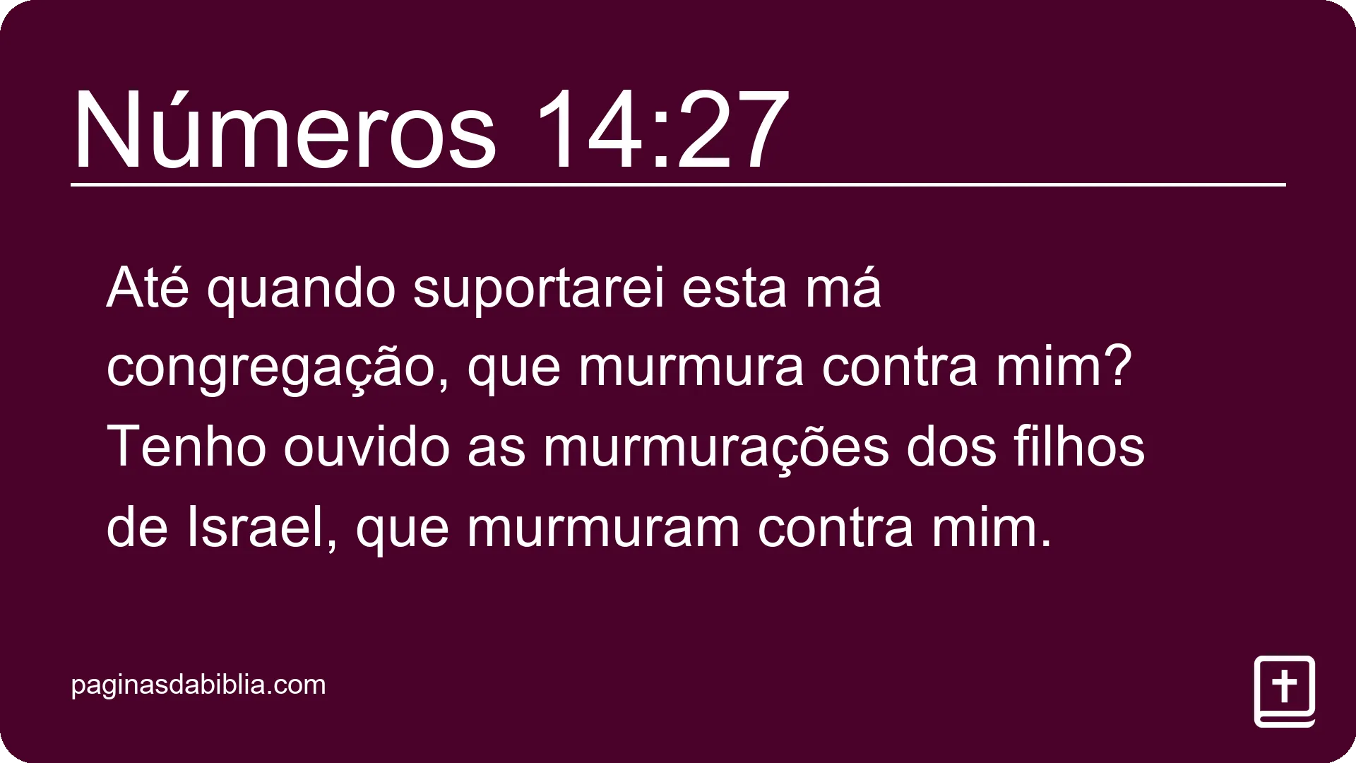 Números 14:27