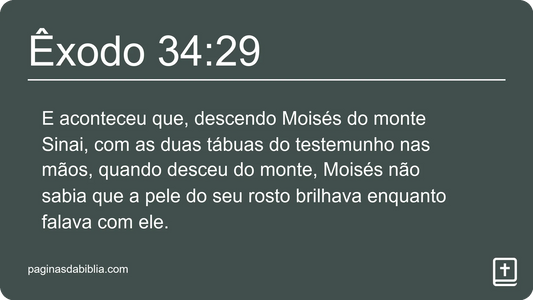 Êxodo 34:29