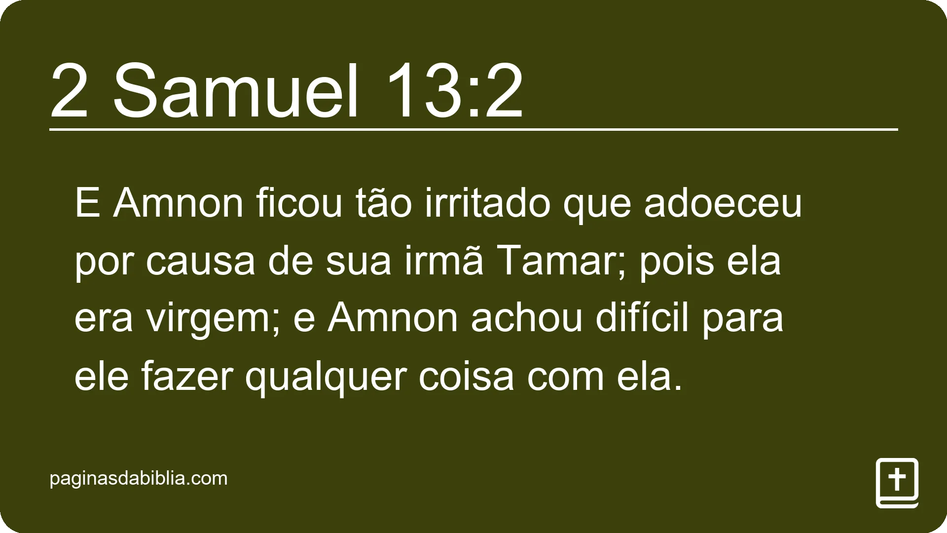 2 Samuel 13:2