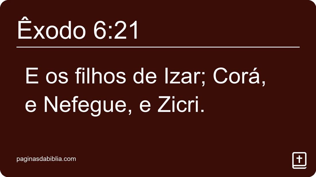 Êxodo 6:21