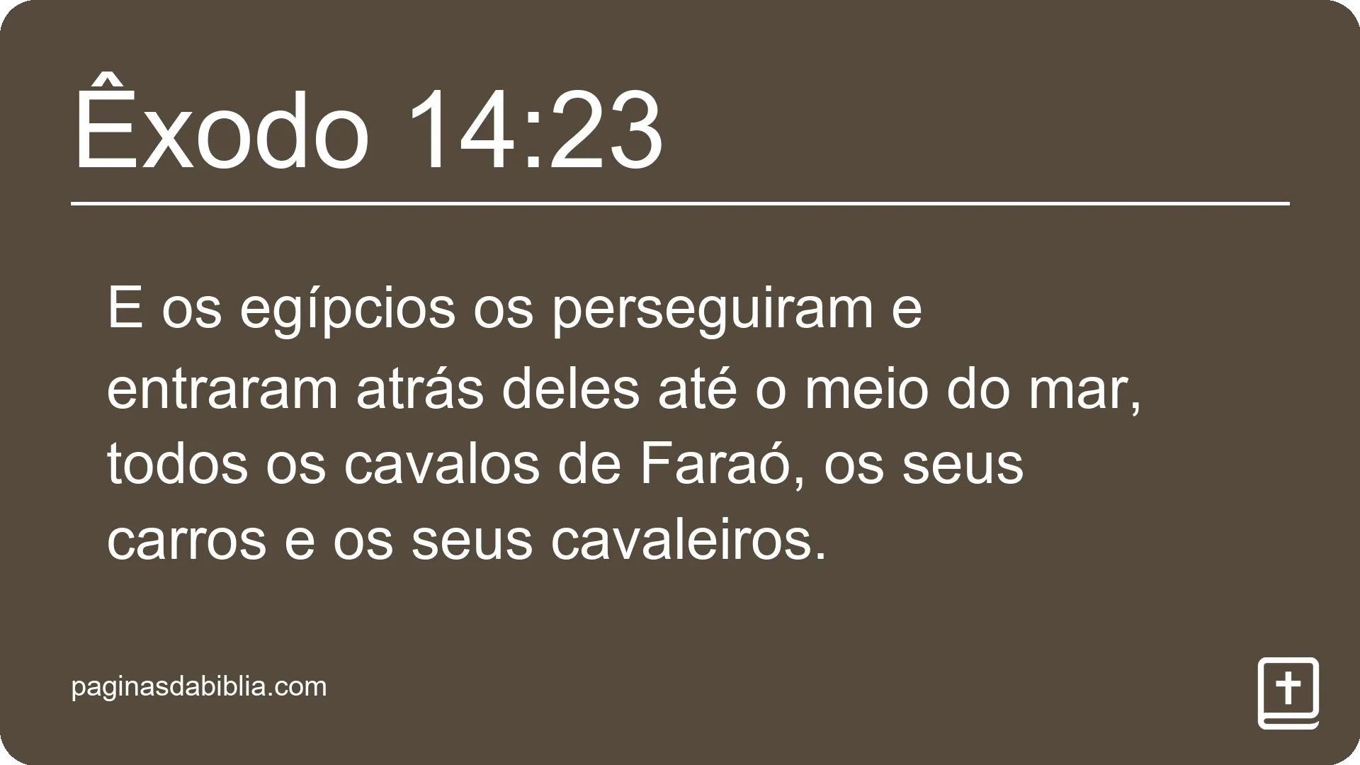 Êxodo 14:23