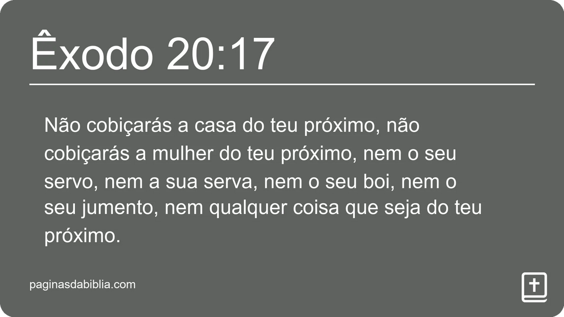 Êxodo 20:17