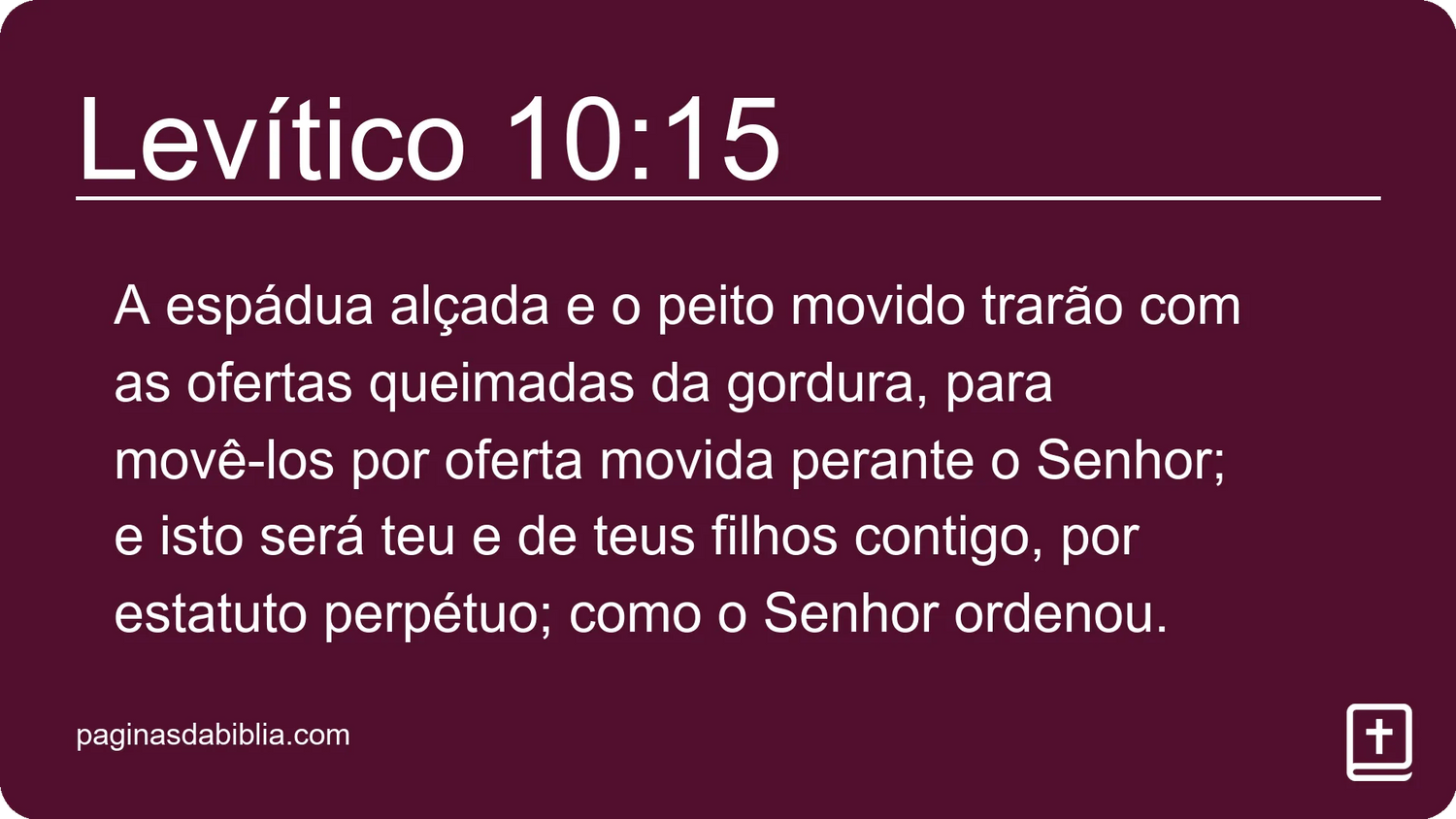 Levítico 10:15