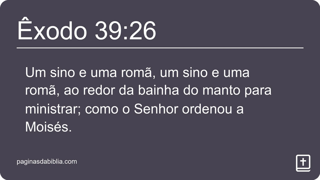 Êxodo 39:26