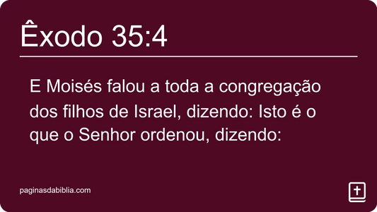 Êxodo 35:4