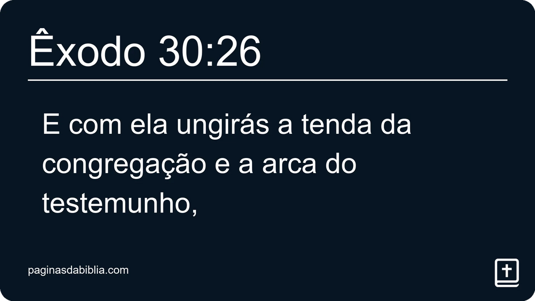 Êxodo 30:26