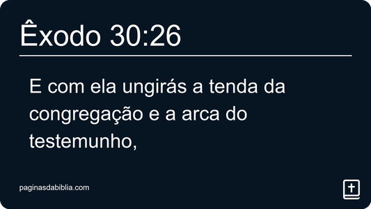 Êxodo 30:26