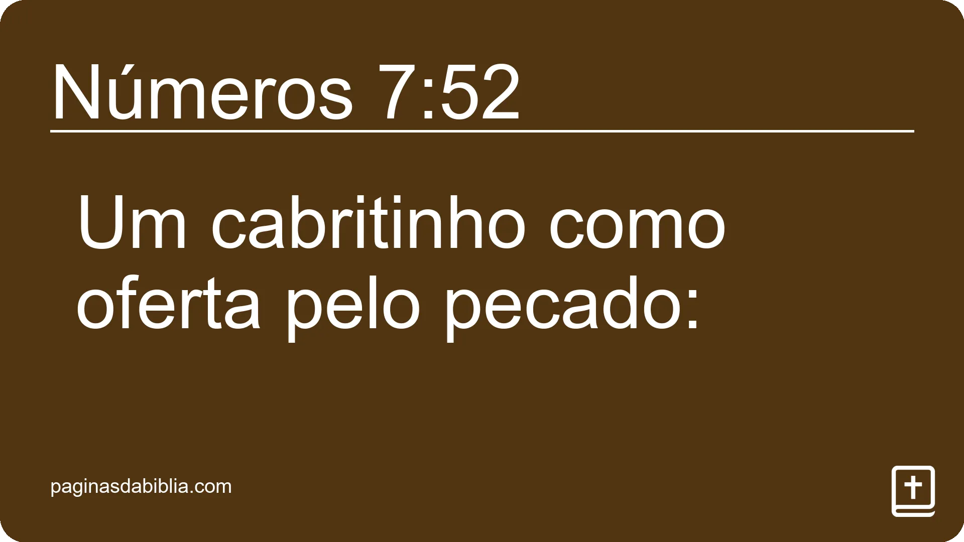 Números 7:52