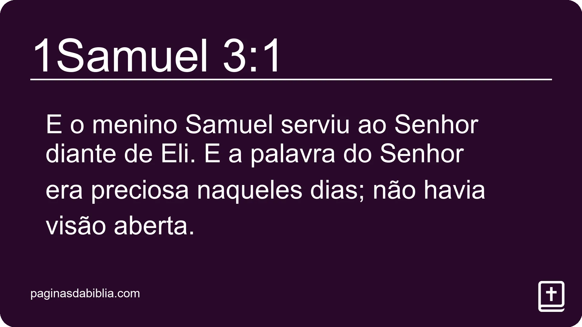 1Samuel 3:1