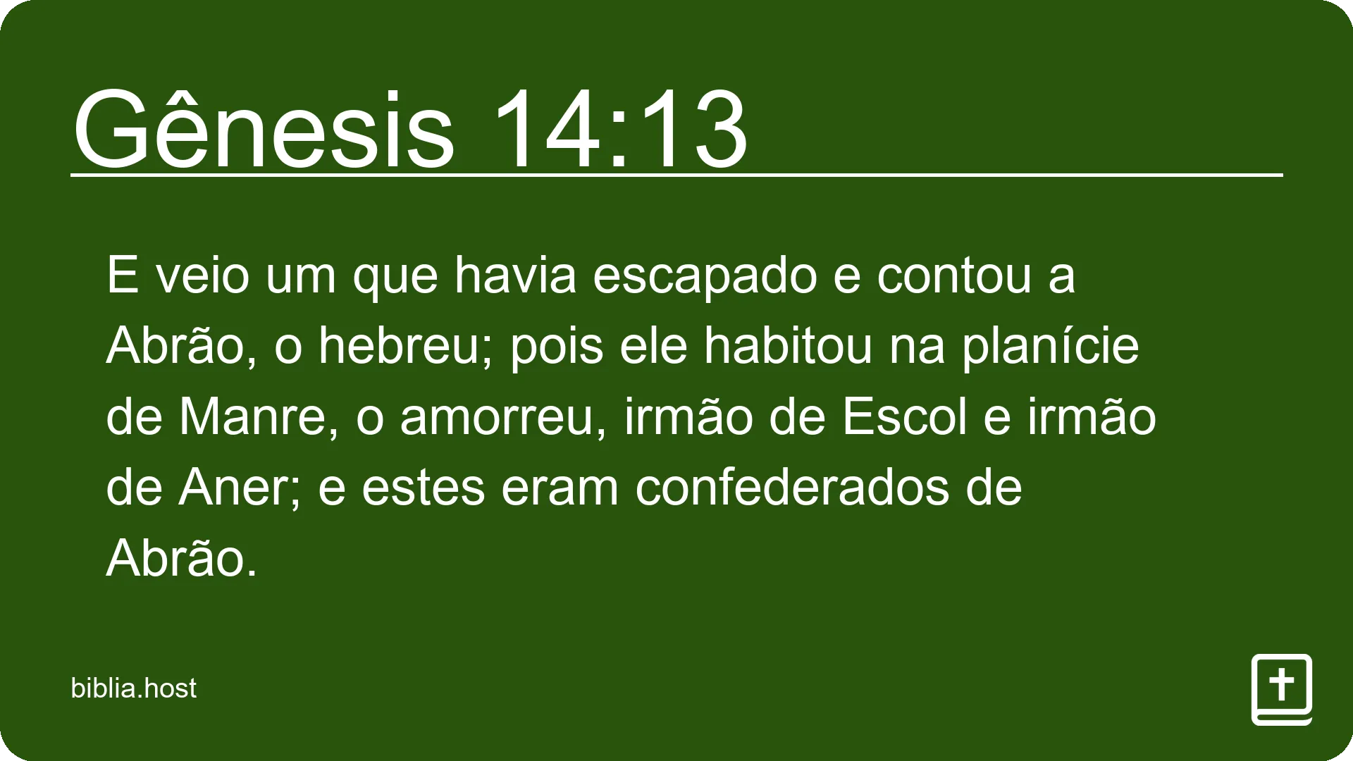 Gênesis 14:13