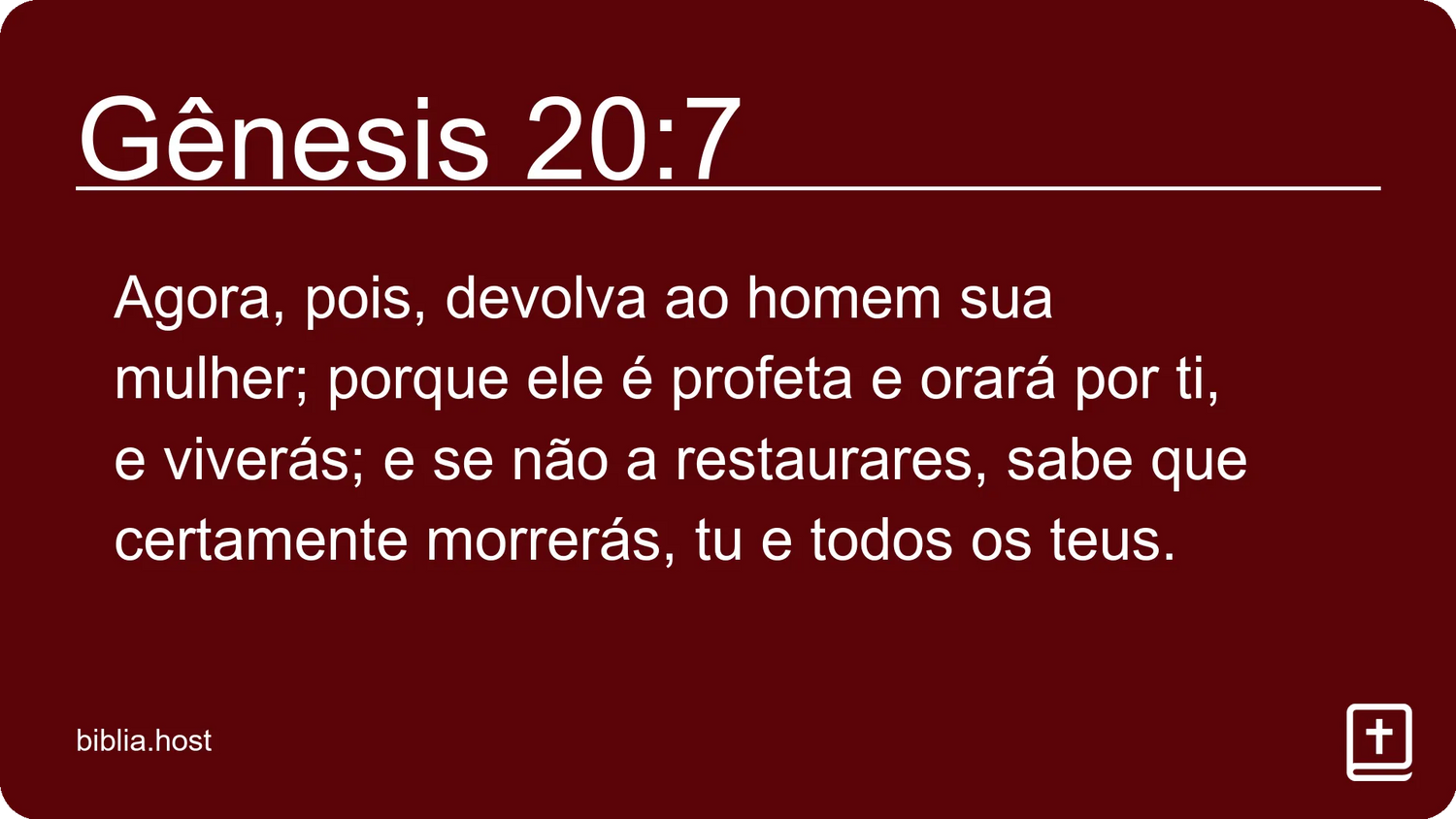 Gênesis 20:7