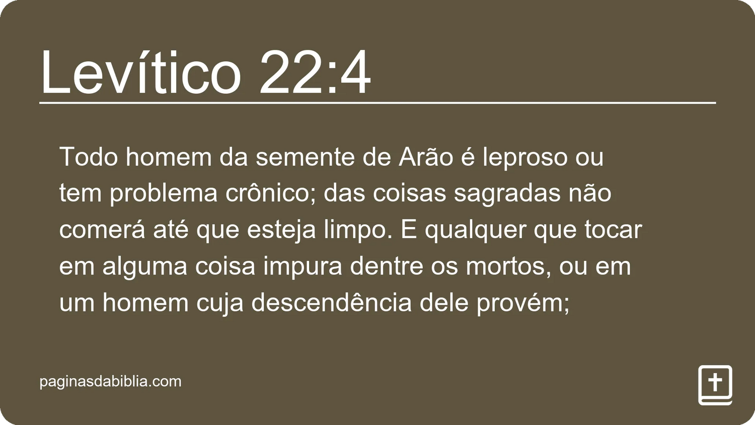 Levítico 22:4