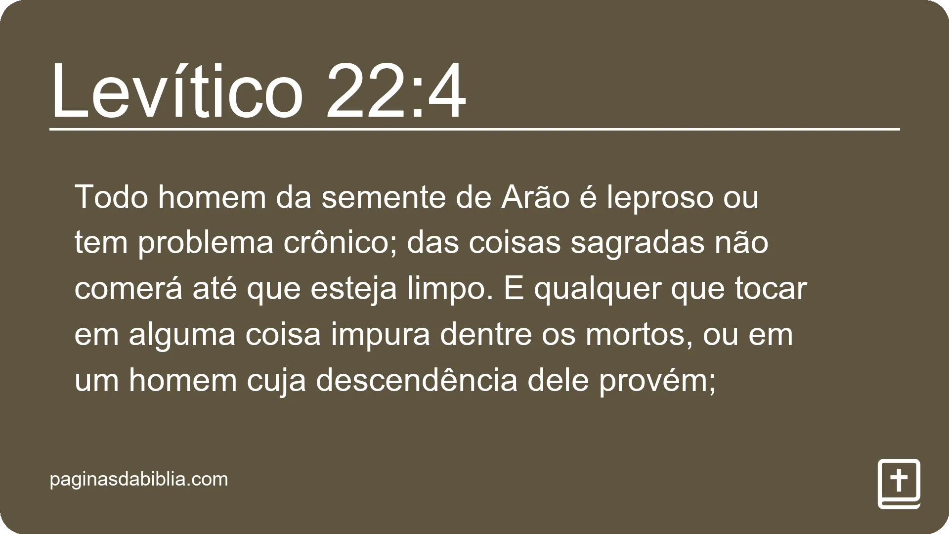 Levítico 22:4