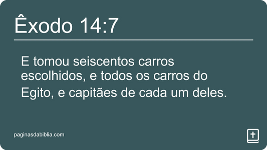 Êxodo 14:7