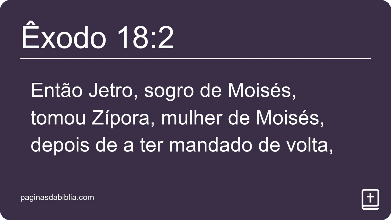 Êxodo 18:2