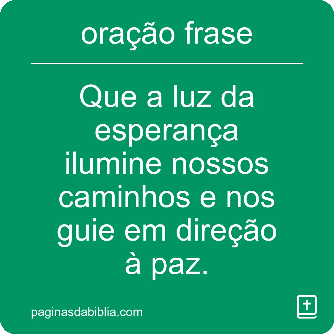 oração frase