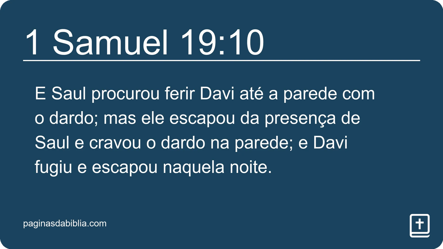 1 Samuel 19:10