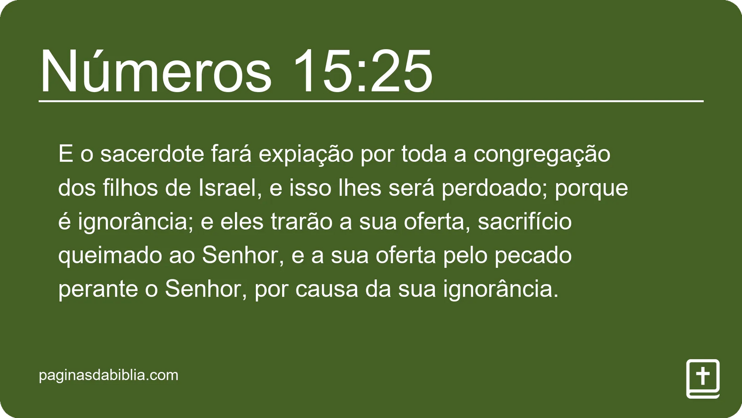 Números 15:25