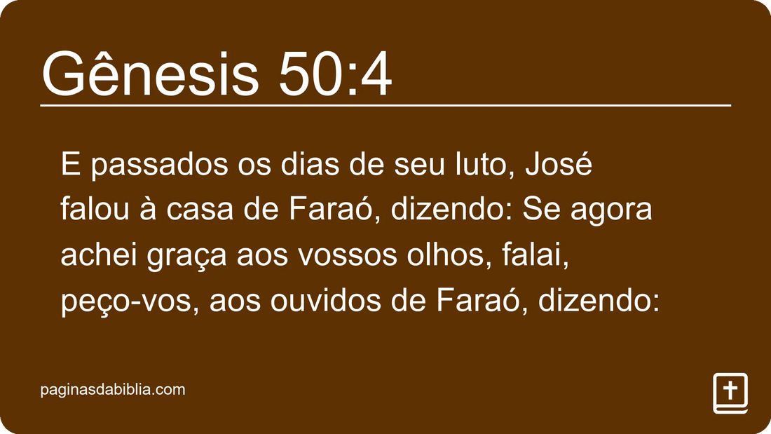 Gênesis 50:4