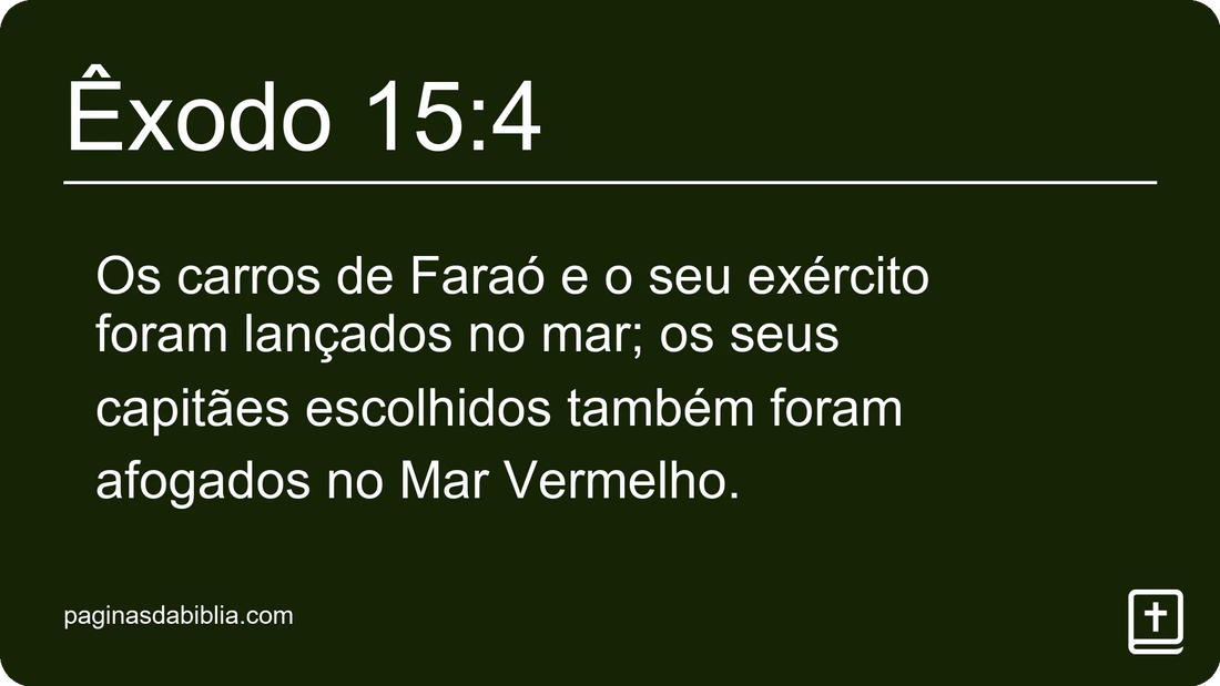 Êxodo 15:4