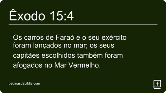 Êxodo 15:4