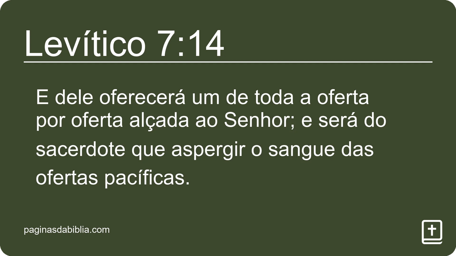 Levítico 7:14