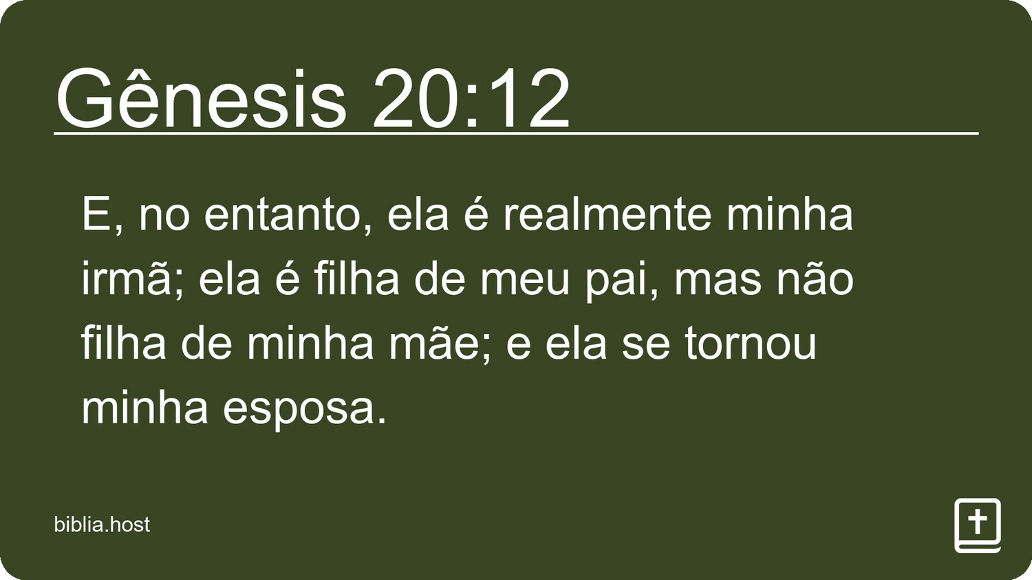 Gênesis 20:12