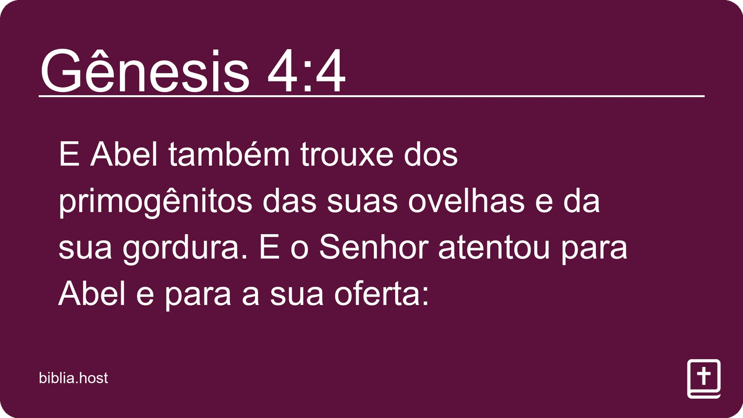 Gênesis 4:4