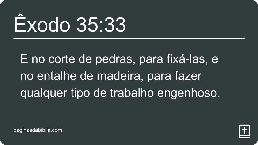 Êxodo 35:33