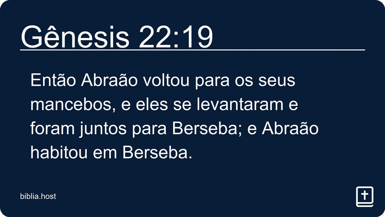 Gênesis 22:19