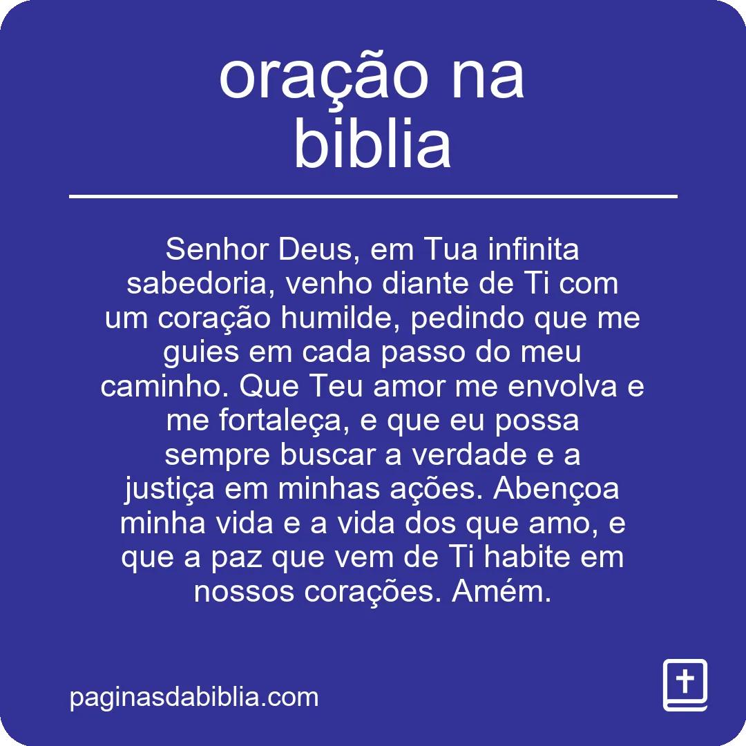 oração na biblia