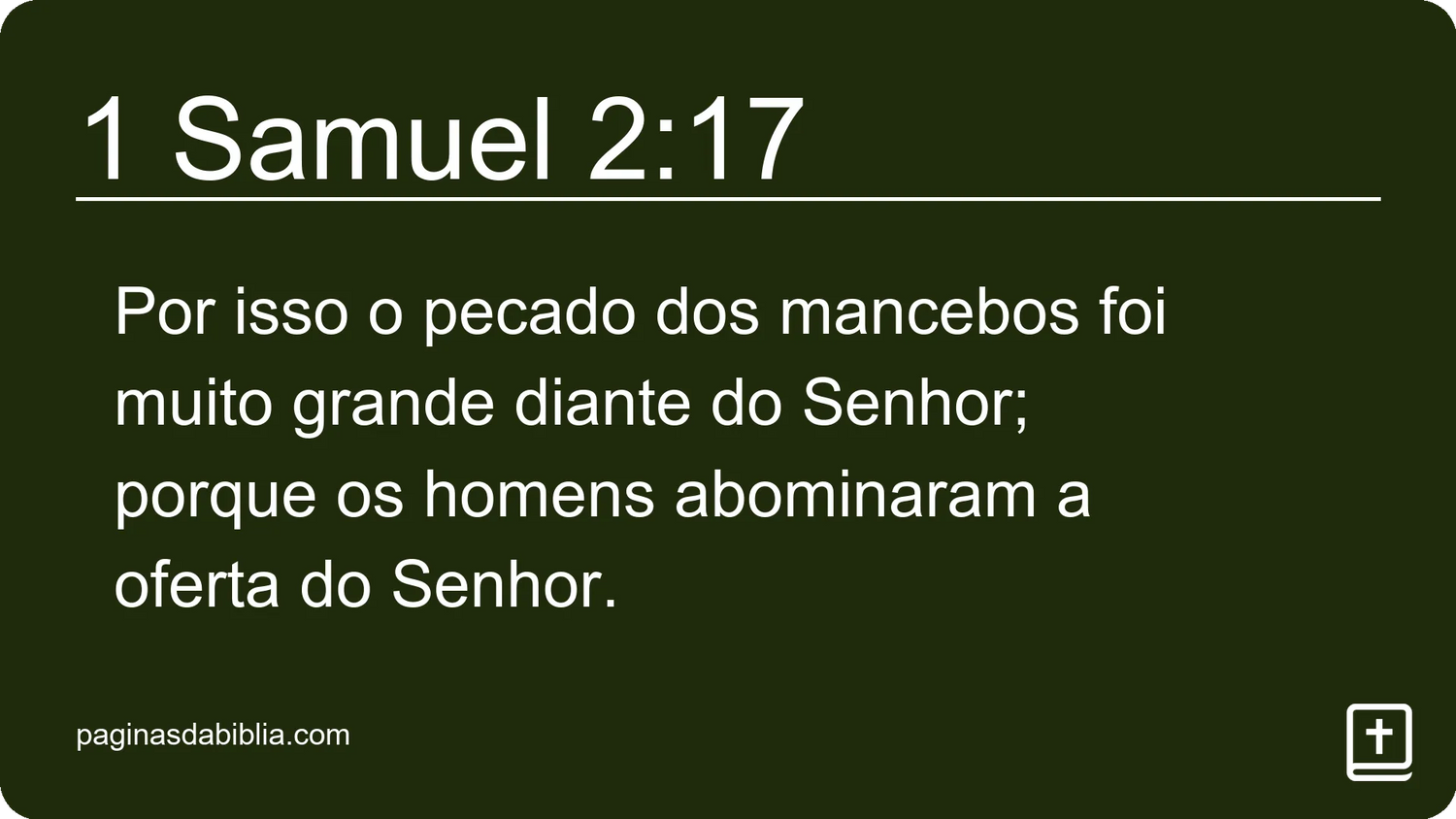 1 Samuel 2:17