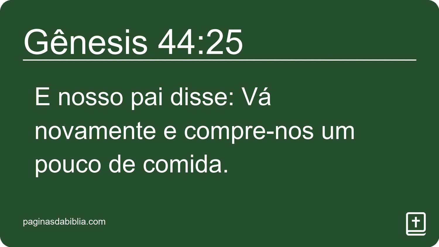 Gênesis 44:25