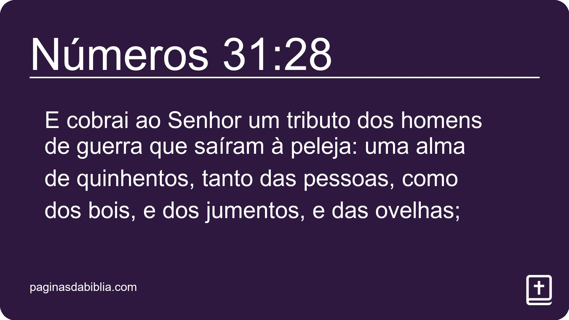 Números 31:28