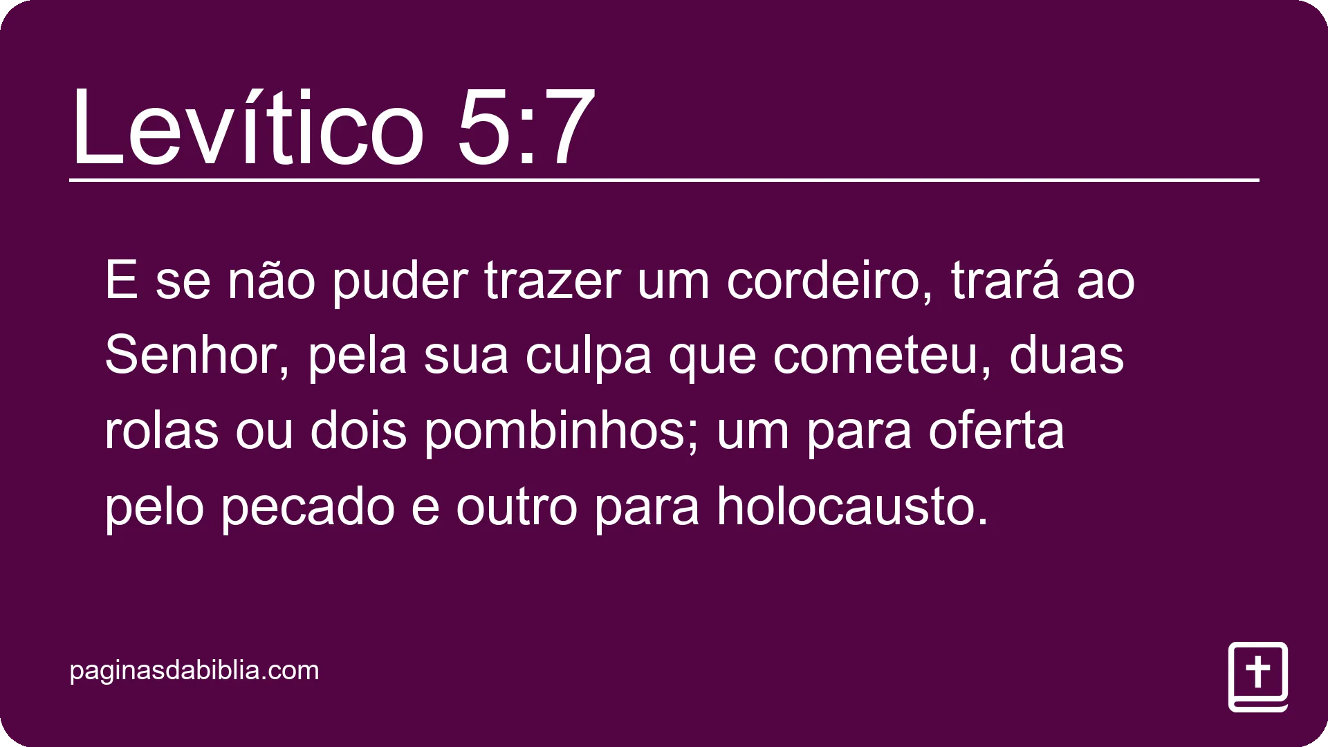 Levítico 5:7