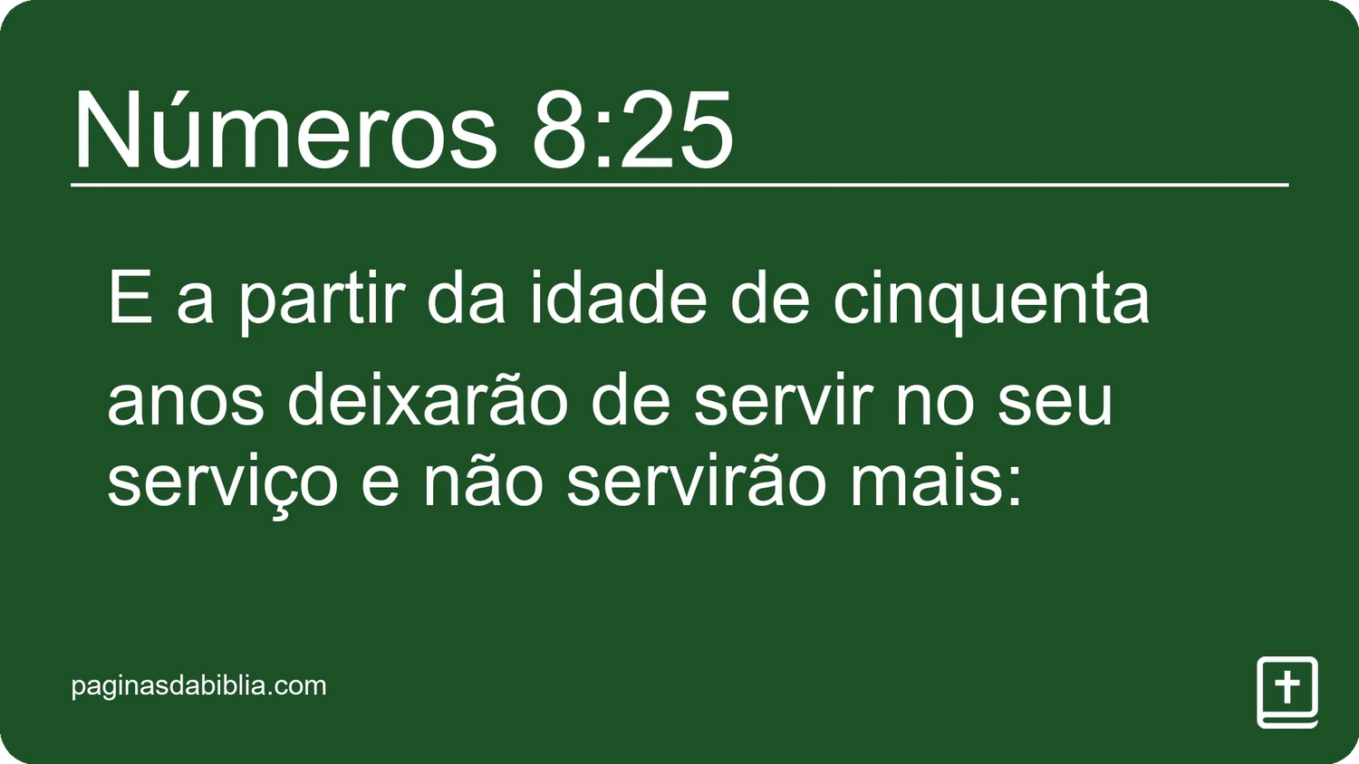 Números 8:25