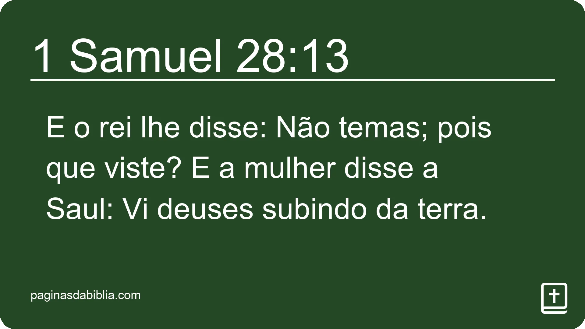 1 Samuel 28:13