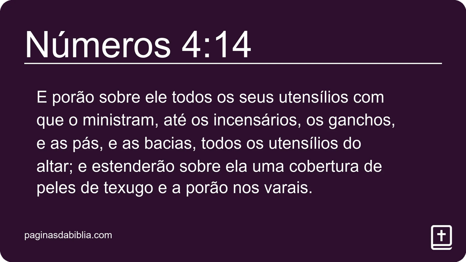 Números 4:14